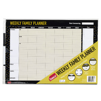 WEEKLY Family Planner UNDATED A3 Sasco 10671 420x300 Magnetic backing (see the black things on the 4th image)