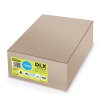 Envelope 120x235 DLX [WF6] [Sec] [LnS] box 1000 Tudor 140354 white Lick n Stick Moist Seal Banker