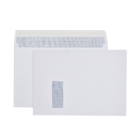 Envelope 229x324 C4 [WF] [PnS] [Sec] Box 250 100gsm Windowface White easy open Mailer Cumberland 612344