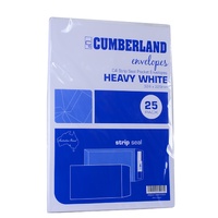 Envelope 324x229 C4 [PnS] White 100gsm box  25 Cumberland 912333 Strip Peel and Seal