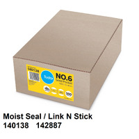 Seed pocket envelopes 135x80mm no 6 Moistseal Kraft Lick and Stick Tudor 140138 box 500 