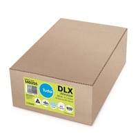 Envelope 120x235 DLX [WF1] [LnS] [Sec] box 1000 Tudor 140355 White Moist Seal Secretive window 1 Banker