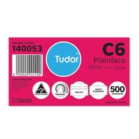 Envelope 114x162 C6 [PrS] box 500 Tudor 140053 White 