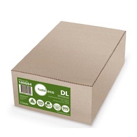 Envelope 110x220 DL [PnS] Eco [WF1] box 500 Tudor 140684 Windowface Unbleached Natural Peel n seal