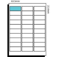 Labels 30up Austab Copier A4 CL30 per Sheet 64x25.4mm DL30 Box 100