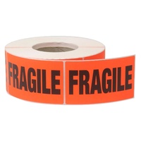 Fragile Labels 75x130mm 1000 per roll Avery 937900 Permanent