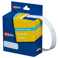 Label dispenser box 13x36mm 700 labels Removable 937210 Avery White