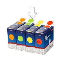 Label  Esselte Dots 24mm Fluoro Green box 400 Permanent MC24 Dispenser pack 80108CPFG