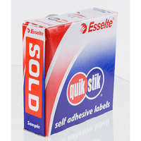 Label dispenser box message Sold Quik Stik MR1663 80217R 250 labels