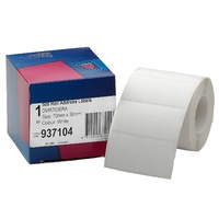 Label dispenser box 35x70mm Plain White 937104 Box 500 