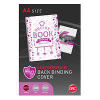 Binding Covers 300gsm Leathergrain Ibico Maroon Pack 100 BCL300M100 