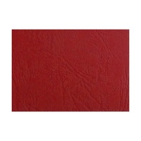 Binding Covers 300gsm Leathergrain Ibico Red Pack 100 BCL300R100