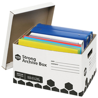 Archive Box Marbig 80024 Strong box 10 Outside dimensions: 420L x 320W x 260mm