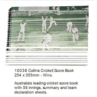 Cricket Score Book Collins CSW 255x340mm 56 Innings Wiro - each 