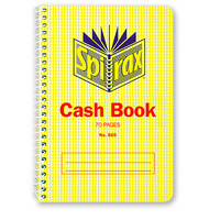 Cash Receipt Book Spirax 565 Red RULING Pack 20 165x114mm 56052