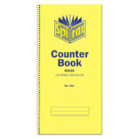 Counter Book Cash Ruled Pack 10 297x135mm Spirax 544 55234