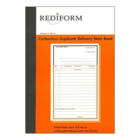 Rediform Duplicate delivery notebook carbonless 8x5 SRB206 - pack 5 