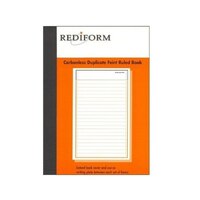 Duplicate Feint Ruled Carbonless Book 8x5 Rediform SRB203 Pack 5