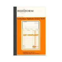 Rediform Triplicate delivery invoice book carbonless 8x5 SRB307 pack 5