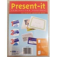 Laminating Pouch A5 125 Micron Pack 100 Gloss PRL125MA5 Victoria only