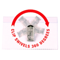 Convention Card Holder Rexel Swivel Clip 90052 - Box 50 