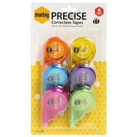 Correction  Tape  4mm x 8m Marbig Precise 975198 pack of 6
