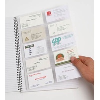 Business Card Book Pocket Spiro Mate Removable - pack 2 