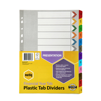 Dividers A4 Financial Year Marbig 35039 Plastic reinforced tabs