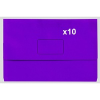 Document Wallet FC Marbig Slimpick Purple Pack 10 4004319