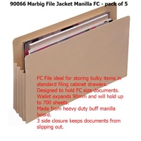 File Jackets MANILLA Marbig 90066 - pack 5 