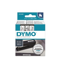 Dymo Label Tape D1  9x7m BLACK White SD40913 S0720680