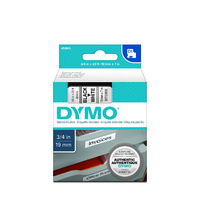 Dymo Label Tape D1 19x7M Black On White SD45803