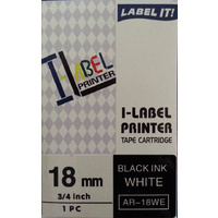 Labeller tape Casio 18mm Black on White Casio XR18WE - dead