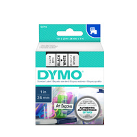 Dymo Label Tape D1 24x7m Black On White SD53713