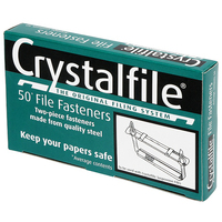 Fasteners 2 Piece Metal box 50 70850 50mm Prongs  Marbig Crystalfile