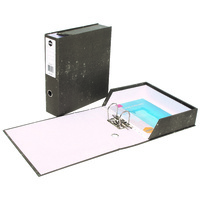 Box File Lever Arch Black Mottle Board F/Cap Marbig 6605011 