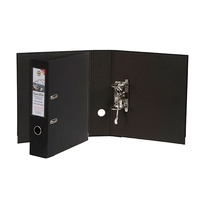 Lever Arch Binder A4 PVC Black Quickfile 6505002 Professional Series PE L/A files