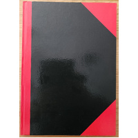Notebook A4 Hard Cover 100 leaf Red & Black PLAIN Premium #308A4 #43111 #43111CM
