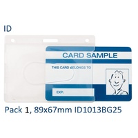 Card Holder ID ID1013PP Kevron pack  1 Holder size 89x67mm Card size 86x54mm 
