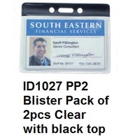 Card Holder CLEAR Kevron ID1027 - pack 2 