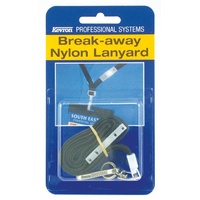 Lanyard Breakaway Black singles Nylon ID1018PP 1 per pack Kevron 
