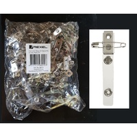 Card Holder Strap Clip and Pin Pack 50 Rexel 98015 