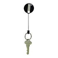 Key Holder Retractable Mini Rexel With Ring Black 9800502