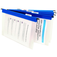 Suspension Files Marbig FC PP Blue pack 10 With Tabs and Inserts 8201301 Marbig 