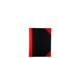Notebook A5 Hard Cover 100 leaf Red & Black PLAIN CumberlandFC6210 