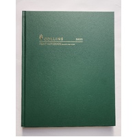 Notebook QUARTO A4 Short 168 Page Feint 05800 Collins 268x215mm Green cover only