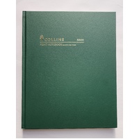 Notebook QUARTO A4 Short 168 Page Feint 05800 Collins 268x215mm Green cover only