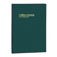 Notebook A4 Short Hard Cover 168 Page A To Z 05804 Collins 260x210mm