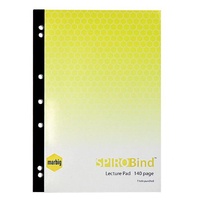 Lecture Pad A4 Side 140 page pack 10 Marbig 18055E 7 holes