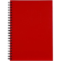 NoteBook A4 Spiral Hard Cover 200 page Red Spirax 512 - pack 5 56512R